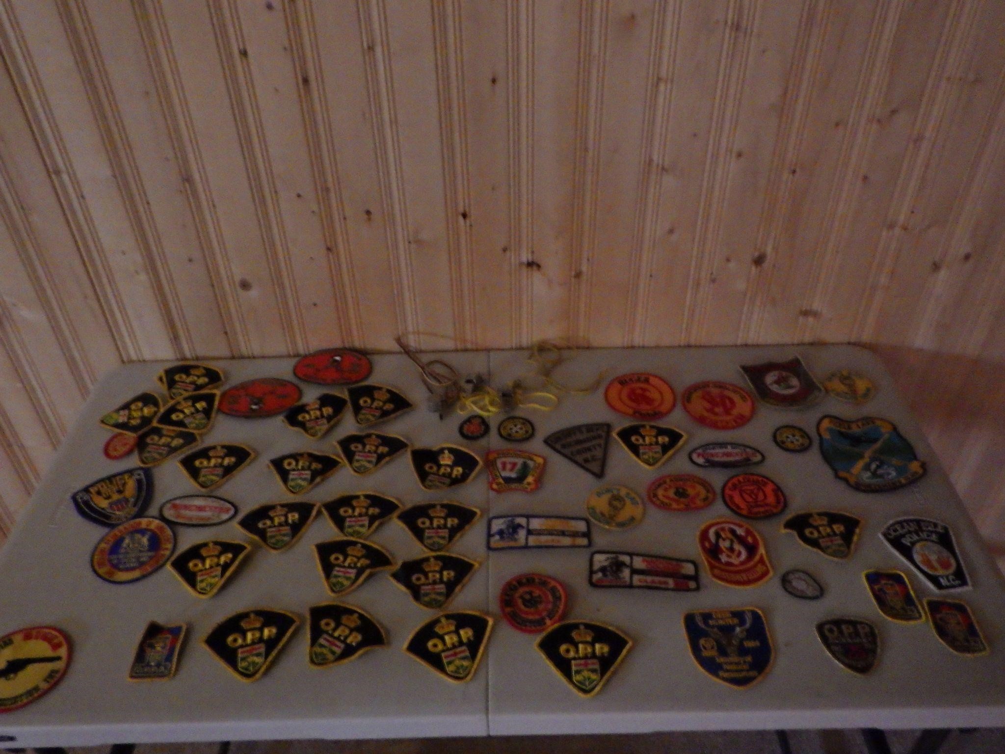 Large Lot Of Vintage Patches & Whistle