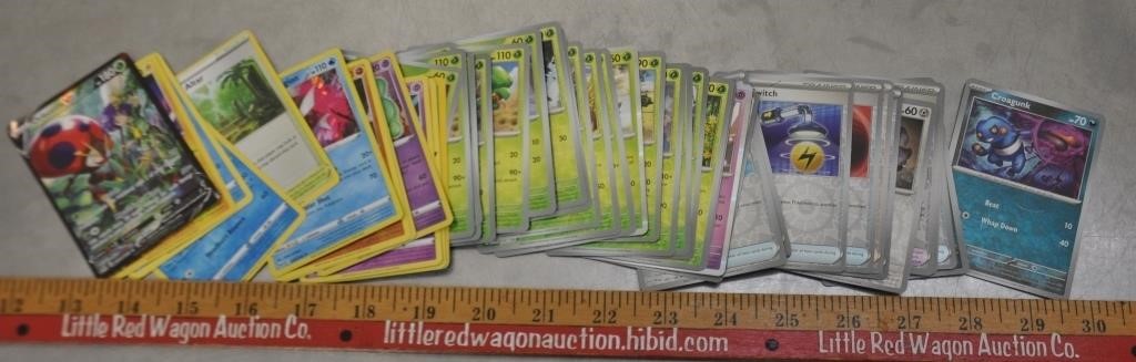 40+ Pokemon cards, including holograms