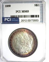 1889 Morgan PCI MS63 Nice Rim Color