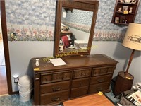 Large Dresser w/Mirror - 64" Wide