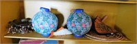 International décor: 2 paper lanterns, 8" diam. -