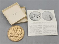 Apollo 11 JFK Man's First Lunar Landing Medal