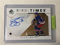 2018-19 Brady Skjei Autographed Hockey Card