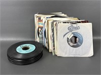 Large 45 RPM Vinyl Records Lot