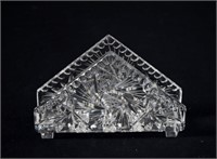 Pinwheel Crystal Napkin Holder 4"