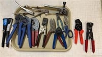 Lot Mixed Wire Snips & Crimpers