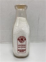 "Heischmidt Dairy" Quart Milk Bottle
