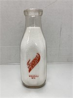 "Tapper's Dairy" Quart Milk Bottle
