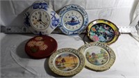 PLATE CLOCKS, DECORATIVE PLATES