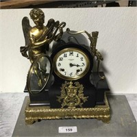 Vintage ornate New Haven statue clock