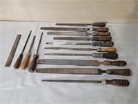 Wooden Handle File Lot
