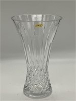 9" High Vintage Crystal Vase Block