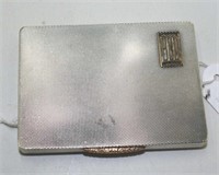 George V sterling silver card case