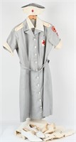 WWII AMERICAN RED CROSS NAMED UNIFORM DRESS SKIRT