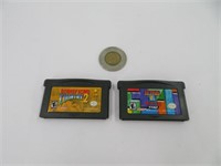 2 jeux Nintendo Game Boy Advance dont Donkey Kong