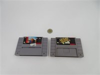 2 jeux Super Nintendo SNES