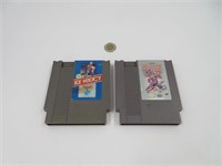 2 jeux Nintendo NES de Hockey