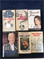 6 paperbacks. USA politics