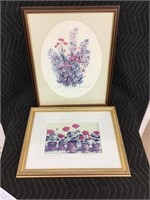 Artist Proof Lot of 2 Florals Signed and Numbered