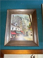 4 Mid Century Framed Art pieces