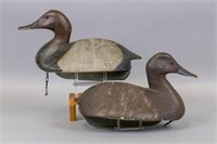 Art Repp Pair Of Hen And Drake Canvasback Duck