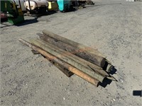 Lot Assorted Posts and Rails