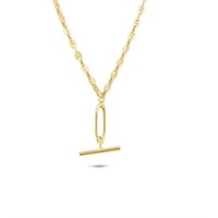 Sterling Silver-Gold Plated Modern Necklace