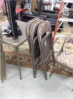 Samsonite folding card table and four chairs