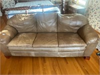 Leather style couch- no rips or tears
