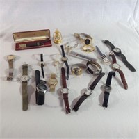 Lot of watches, Elgin, Timex, etc.