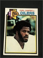 1979 Topps Earl Campbell Rookie Card HOF 'er