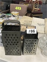 (2) OLD GRATERS