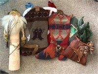 Handcrafted Christmas Cowboy Boot Stockings