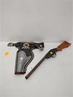 holster and Western Scout carbine gun