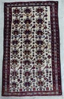 BALUCHI HAND KNOTTED WOOL ACCENT RUG, 3'10" X 6'6"