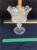 10 inch Crown compote pedestal bowl