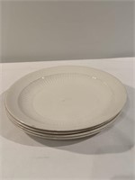 Set of 4 Real English Ironstone Dinner Plates