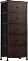 Reahome 5 Drawer Dresser For Bedroom Faux Leather