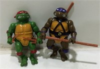 Lot of 2 TMNT Figurines-Raphael Donatello
