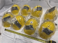 YELLOW SAFETY WORKS HARD HATS (8)