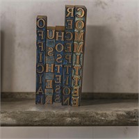 5 Letterpress Wood Type Printing Blocks