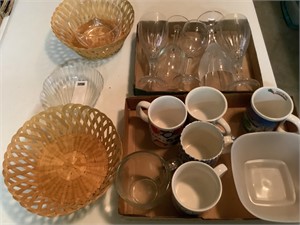 MISC. GLASSWARE - CUPS - MORE
