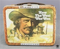 Metal "How the West Was Won" Lunchbox