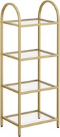 Arbuxzuy 4-Tier Gold Bookcase