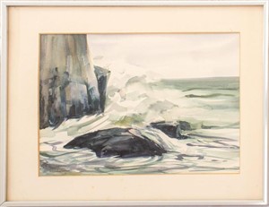 Jo Hardy Seascape Watercolor on paper