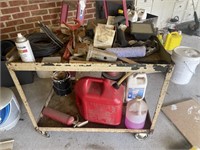 Rolling Cart With Contents