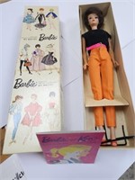 1961 Brunette Bubble Cut Barbie in box