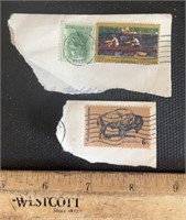 (2)POSTAGE STAMPS-ASSORTED