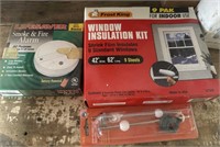 Smoke alarm window insulation kit faucet repair