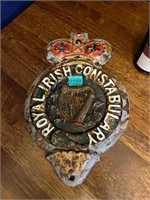 Royal Irish Constabulary Metal Wall Sign (26 cm W